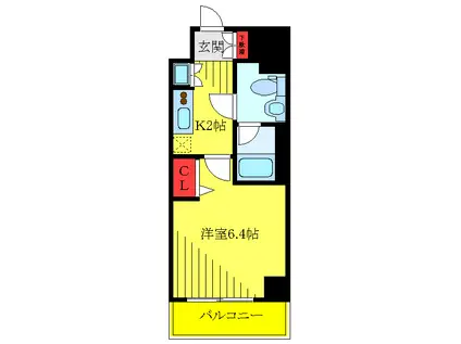 グランドコンシェルジュ板橋本町(1K/11階)の間取り写真