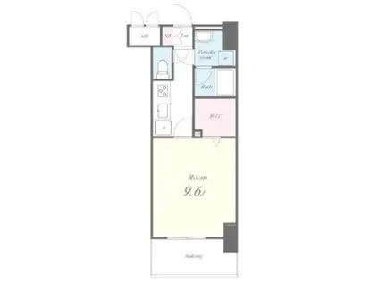 ARTIO DOMANI アルティオ ドマーニ(1K/9階)の間取り写真