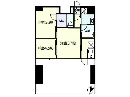 ALIVIS東十条(3K/9階)の間取り写真