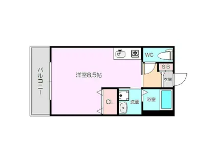 シャーメゾン中野(ワンルーム/1階)の間取り写真