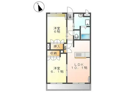レフォルテ(2LDK/1階)の間取り写真