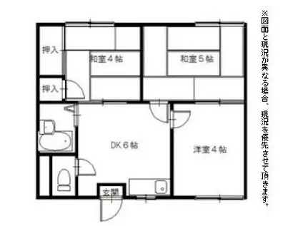 セピアコート 1(3DK/2階)の間取り写真