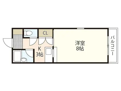 ARCナカシマ壱番館(1K/2階)の間取り写真