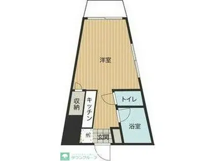 GOODY 北坂戸(ワンルーム/4階)の間取り写真