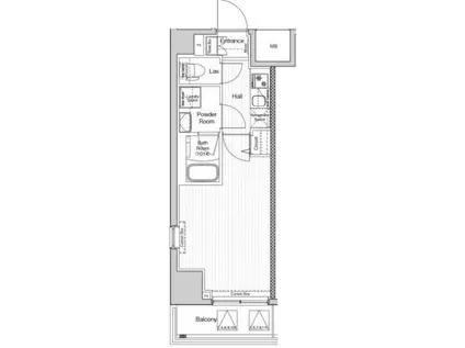 ベルシード阪東橋マキシヴ(1K/4階)の間取り写真