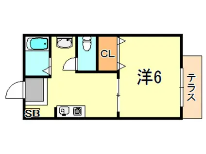 レシェンテ・ユウ(1K/1階)の間取り写真