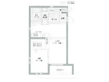 GRACE(1LDK/1階)の間取り写真