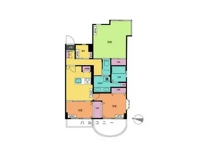 メゾン・ド・ソレーユ(3DK/3階)の間取り写真