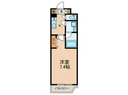 CREVISTA板橋ときわ台(1K/3階)の間取り写真