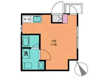 ASSECLI OYAMA(ワンルーム/3階)の間取り写真