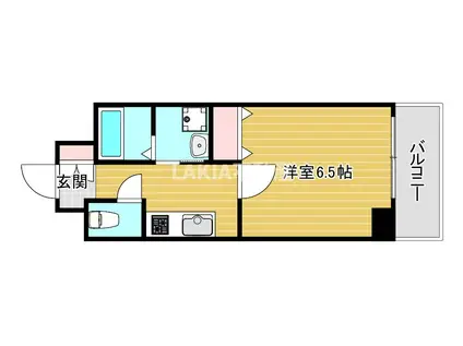 エスライズ桜ノ宮II(1K/5階)の間取り写真