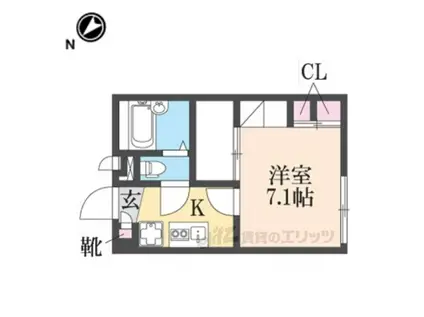 レオパレスヴィラージュ長洲(1K/2階)の間取り写真