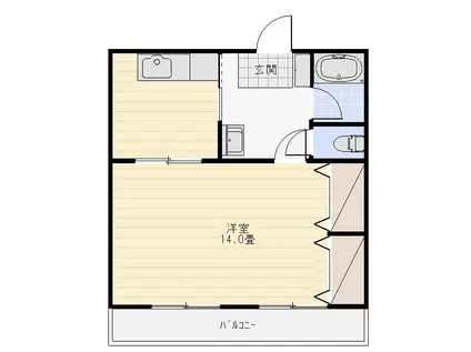 エクセルハイツ(1DK/2階)の間取り写真
