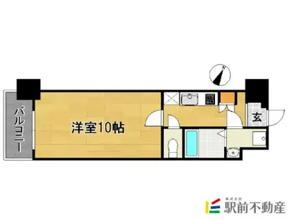 ORIENT BLD NO86 クロスゲ(1K/10階)の間取り写真