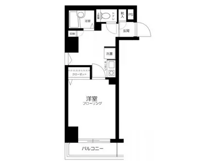 パークウェル芝公園(1K/5階)の間取り写真