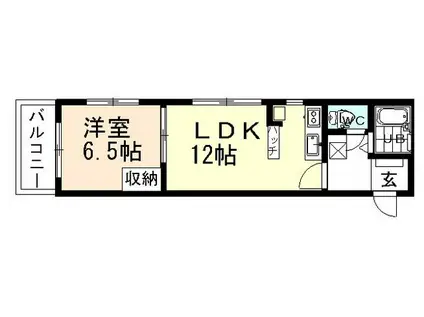ジョイナス大町(1LDK/3階)の間取り写真