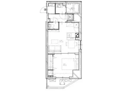 G&J門前仲町(1LDK/6階)の間取り写真