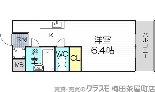 サンハイム中西(ワンルーム/5階)の間取り写真