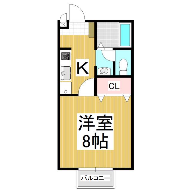 サニーコート村井(1K/1階)の間取り写真