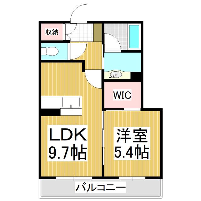 ベレオペリファニア(1LDK/1階)の間取り写真