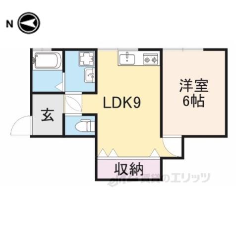 クレストコートNAGATA(1LDK/2階)の間取り写真