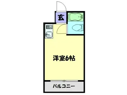 東和プラザA館(ワンルーム/6階)の間取り写真