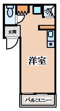 FIT-YOSHIDA(ワンルーム/3階)の間取り写真