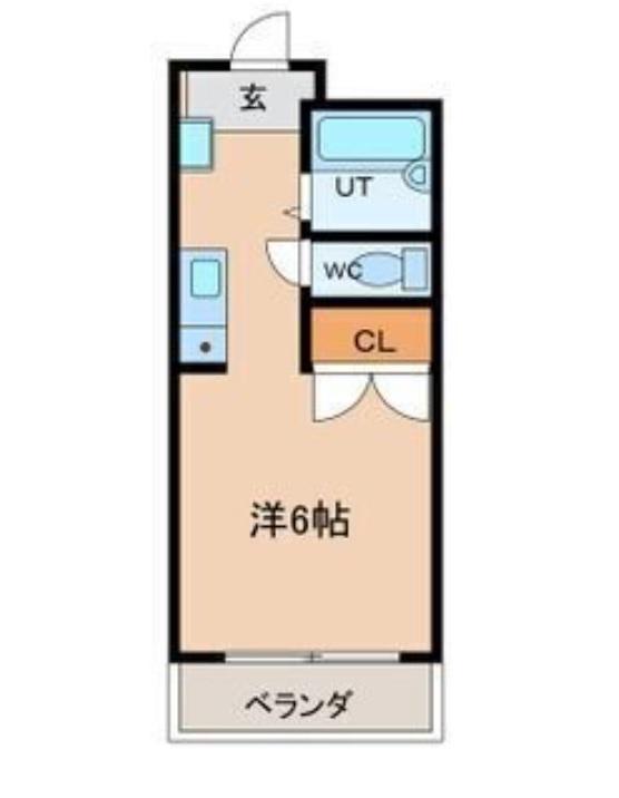 フォレストK3(ワンルーム/4階)の間取り写真
