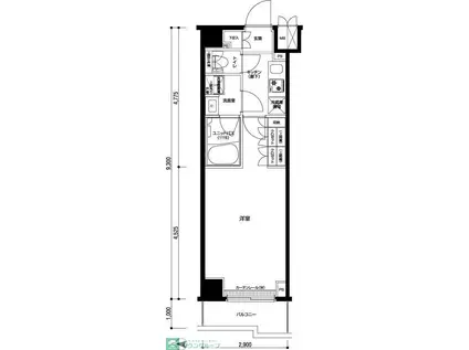 ルーブル大島参番館(1K/7階)の間取り写真