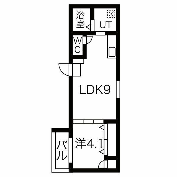 FMAISON 西加賀屋II番館(1LDK/3階)の間取り写真