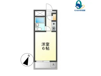 パルティーレ神宮南(1K/2階)の間取り写真