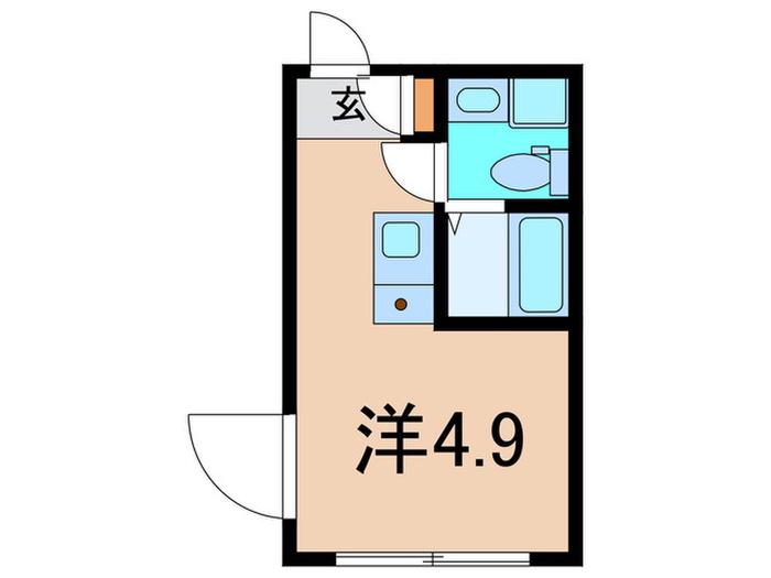 HJ PLACE OSAKI(ワンルーム/2階)の間取り写真