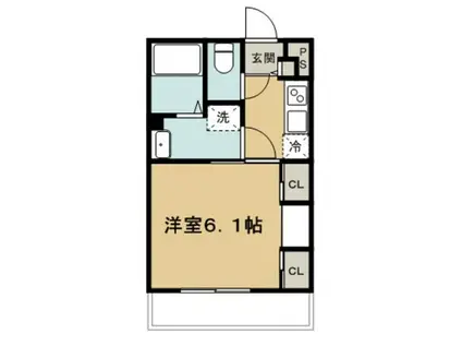 リブリ・SWEET PEA III(1K/2階)の間取り写真