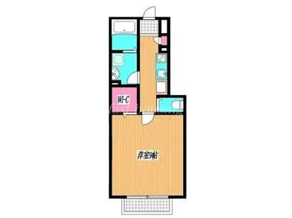 クレール(1K/1階)の間取り写真