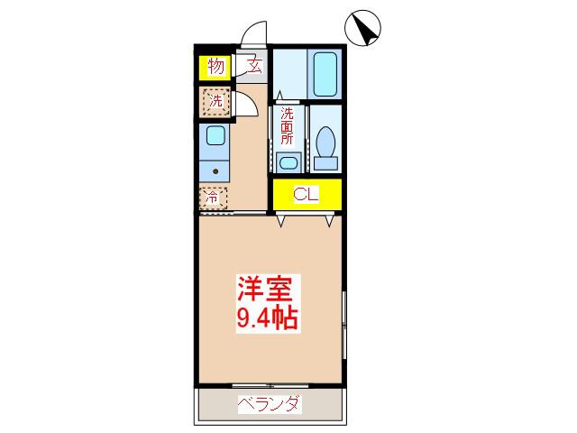 R&Mマンション(1K/1階)の間取り写真