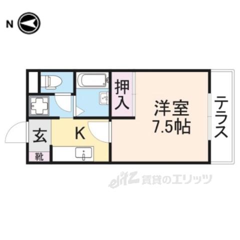 ハイツ・ユウリ(2K/2階)の間取り写真
