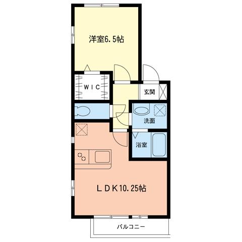 サニーコート(1LDK/1階)の間取り写真