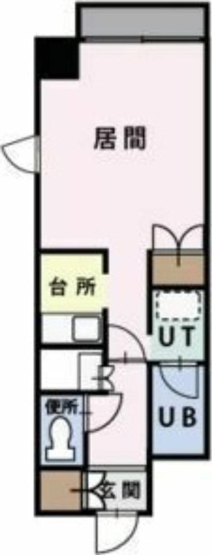 トラストコート17(1K/3階)の間取り写真