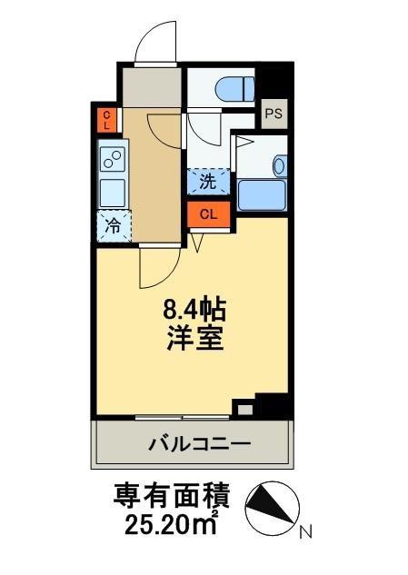 REV UN(1K/6階)の間取り写真