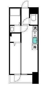 VISTA豊島(1DK/4階)の間取り写真