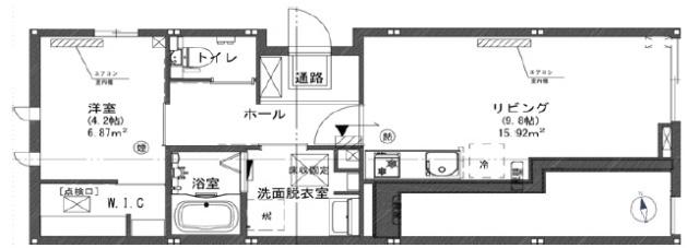 EDITION本蓮沼(1LDK/1階)の間取り写真