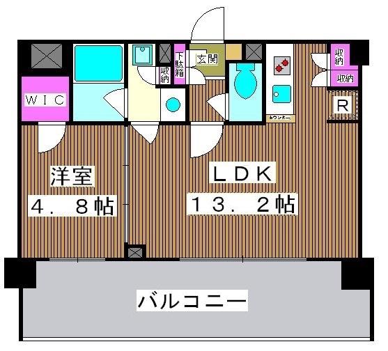 パークキューブ西ヶ原ステージ(1LDK/5階)の間取り写真