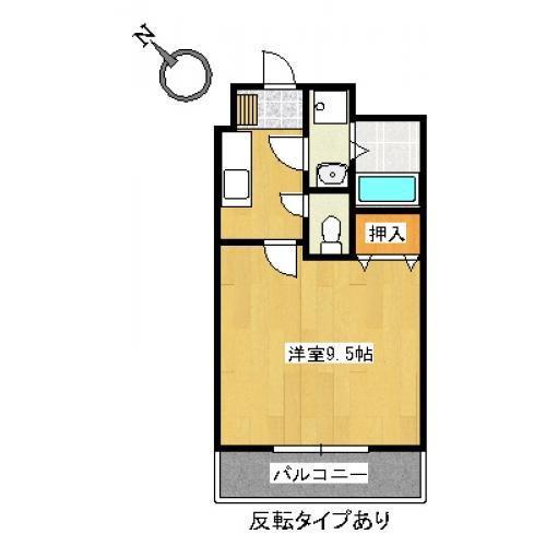 クレスト 今宿4丁目(1K/1階)の間取り写真