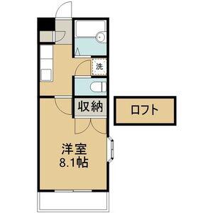 プリベール仙台21(1K/1階)の間取り写真