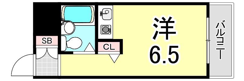 リアライズ本山(ワンルーム/3階)の間取り写真