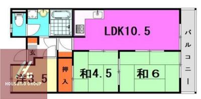 千船リバーサイドヴィラC棟(3LDK/12階)の間取り写真
