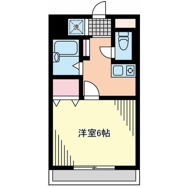 コートハウスJ(1K/2階)の間取り写真