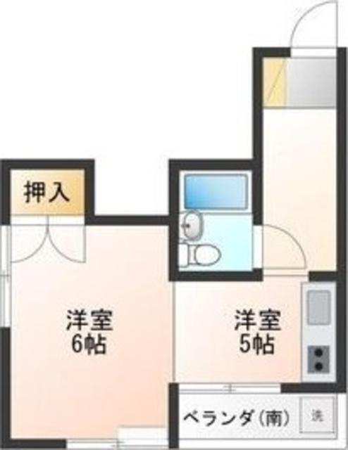 NYビル(1K/3階)の間取り写真