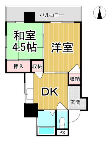 ヤマシタマンション(2DK/3階)の間取り写真