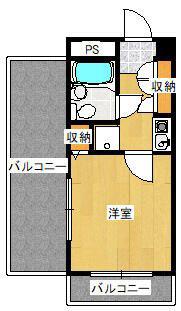 クリオ浅間台弐番館(1K/5階)の間取り写真